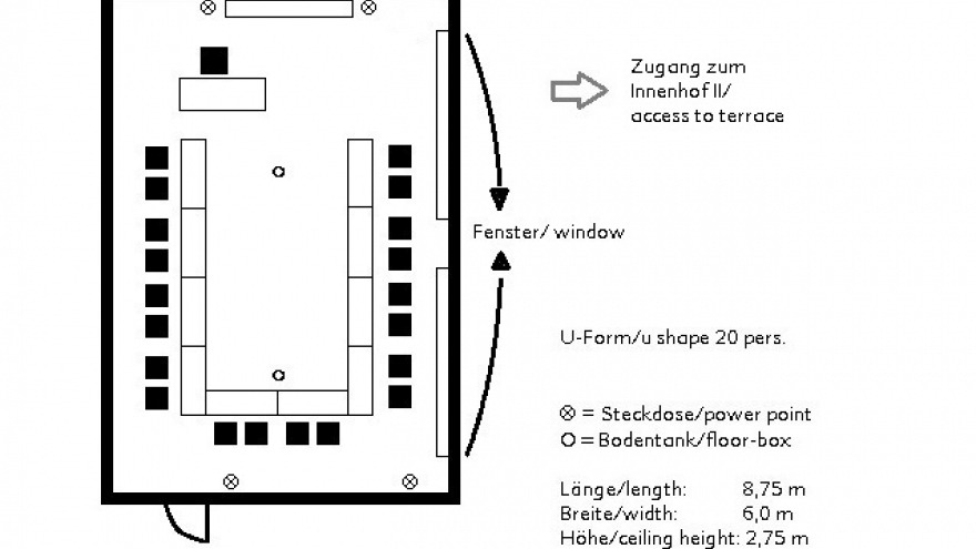 conference room Düsseldorf - u shape ca. 20 persons  conference room Düsseldorf - u shape ca. 20 persons